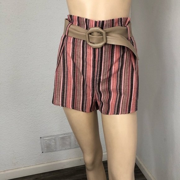 Akaiv TR Notes paperback shorts stripe pink side pocket - Picture 7 of 16